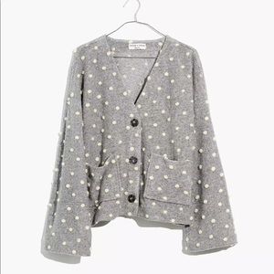 Texture & Thread Boxy Bobble Cardigan